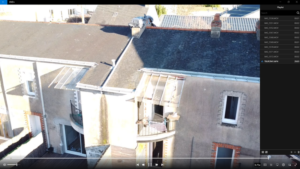 Recherche fuite toiture en Vol avec Drone NANTES 44000